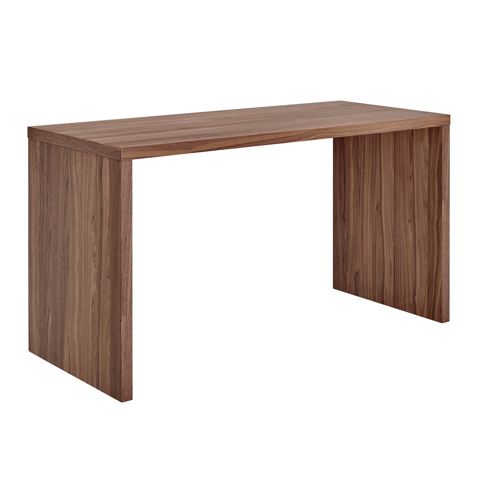 Abby Desk 55"W. Walnut Finish. Kansas City Office furniture.