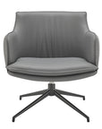 Ronja Swivel Lounge Chair with Black Steel Base - Kansas City Office Furniture