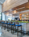 Grand Rapids Chair Company. Sadie II Indoor Barstools at bar counter. Kansas City office furniture.