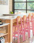 Grand Rapids Chair Company. Sadie II Indoor Barstools at counter. Kansas City office furniture.