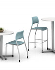 Set of modern chairs and tables on a white background. Kansas City Office Design