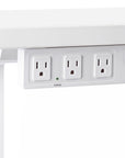 Side view of the SitOnIt Current Under mount power in White. Kansas City Office Design.