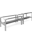 Height Adjustable 4-Pod Benching Workstation - Kansas City Office Furniture
