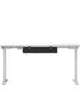 Humanscale NeatTech Cable Management System, Mini 24"W, Salzburg Leather Black, back view. Kansas City Office Design.