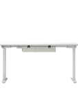 Humanscale NeatTech Cable Management System, Mini 24"W, Salzburg Leather Cloud, back view. Kansas City Office Design.