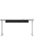 Humanscale NeatTech Cable Management System, Small 38"W, Salzburg Leather Black, back view. Kansas City Office Design.