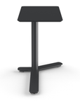 Front View of the Humanscale Mini Float Height Adjustable Table. Black MDF Top with Black Base. Kansas City Office Furniture