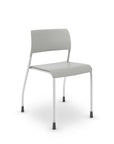 Gray Blue AIS Pierce chair with silver frame on a white background. Kansas City Office Design