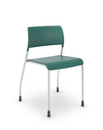 Kelly Green AIS Pierce chair with silver frame on a white background. Kansas City Office Design