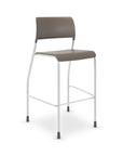 Brownstone AIS Pierce Bar stool with brown seat and backrest on a white background. Kansas City Office Design