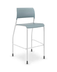 Surf AIS Pierce bar stool with white legs on a white background. Kansas City Office Design