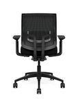 Back view of the Medback SitonIt Focus 2.0 Ergonomic Desk Chair in a black mesh, black frame, black fabric seat. Kansas City Office Design