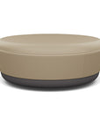 SitonIt Pasea Large Round Ottoman with Pebble Vinyl Fabric. Kansas City Office Design.