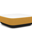 SitonIt Pasea Large Square Ottoman with Gold Dusk Fabric and Frosty White Laminate Top. Kansas City Office Design.