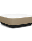 SitonIt Pasea Large Square Ottoman with Pebble Vinyl Fabric and Frosty White Laminate Top. Kansas City Office Design.