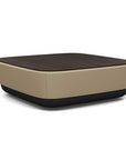SitonIt Pasea Large Square Ottoman with Pebble Vinyl Fabric and Skyline Walnut Laminate Top. Kansas City Office Design.