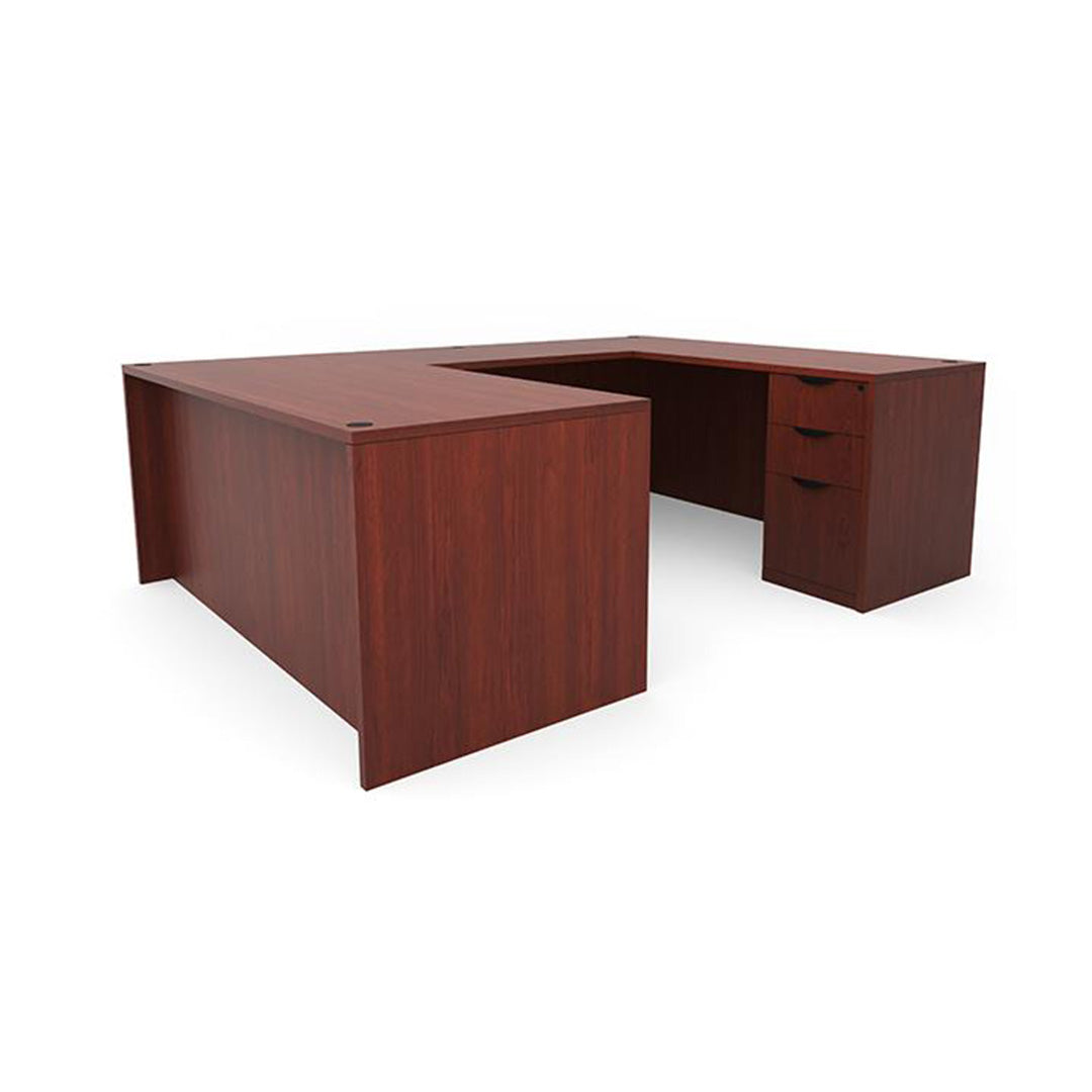 U-Shaped 72"W x 102"D Workstation Desk with B/B/F & F/F Storage - Kansas City Office Furniture