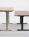Two Humanscale eFloat Go 2.0 Sit-Stand Desk with white and black base – Kansas City Office Design