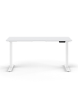 Humanscale eFloat Go 2.0 Sit-Stand Desk with white top and white base – Kansas City Office Design