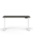 Humanscale eFloat Go 2.0 Sit-Stand Desk with grey top and white base – Kansas City Office Design