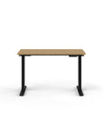 Humanscale eFloat Go 2.0 Sit-Stand Desk with bamboo top and black base – Kansas City Office Design