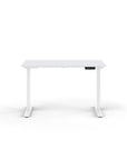 Humanscale eFloat Go 2.0 Sit-Stand Desk with white top and white base – Kansas City Office Design