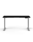 Humanscale eFloat Go 2.0 Sit-Stand Desk with black top and silver base – Kansas City Office Design