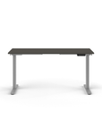 Humanscale eFloat Go 2.0 Sit-Stand Desk with grey top and silver base – Kansas City Office Design