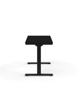 Side view of the Humanscale eFloat Go 2.0 Sit-Stand Desk with black top and black base – Kansas City Office Design