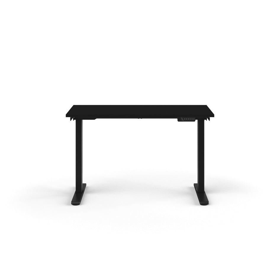 Humanscale eFloat Go 2.0 Sit-Stand Desk with black top and black base – Kansas City Office Design