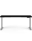 Humanscale eFloat Go 2.0 Sit-Stand Desk with black top and silver base – Kansas City Office Design