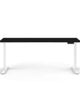 Humanscale eFloat Go 2.0 Sit-Stand Desk with black top and white base – Kansas City Office Design