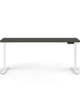 Humanscale eFloat Go 2.0 Sit-Stand Desk with grey top and white base – Kansas City Office Design