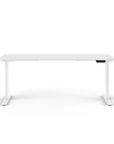 Humanscale eFloat Go 2.0 Sit-Stand Desk with white top and white base – Kansas City Office Design