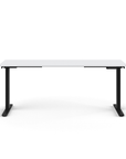 Humanscale eFloat Go 2.0 Sit-Stand Desk with white top and black base – Kansas City Office Design