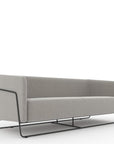 Friant Hanno Contemporary Lounge Sofa in Frost with Black Powder Coated Frame, Kansas City Office furniture