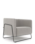 Friant Hanno Lounge Chair in Frost with black frame, Kansas City Office Furniture