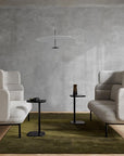 Allermuir Host Laptop Tables posed between two lounge pieces - Kansas City Office Furniture