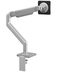 Humanscale M2.1 single monitor arm silver finish. Back View. Kansas City Office Design.