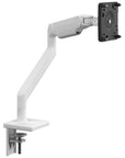 Humanscale M2.1 single monitor arm white finish. Front View. Kansas City Office Design.