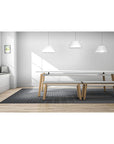 Liguori Rectangle Conference Table with upholstered bench seating, Kansas City Office furniture