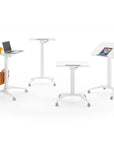 AIS Sit-to-Stand Mobile Desk with casters. Kansas City office furniture.