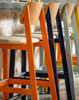 Grand Rapids Chair Company. Sadie II Indoor Barstools closeup of various color ways. Kansas City office furniture.