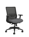 SitOnIt Novo Desk Chair in Black Mesh with Black Frame. Adjustable Ergonomic Chair by Kansas City Office Design