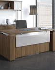 Executive Laminate 30"x72" Height Adjustable Desk in Walnut Laminate - Kansas City Office Furniture