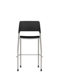 Pierce Multi-Purpose Stackable Bar Stool. Black. Back view. Kansas City Office furniture.
