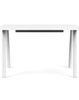 Reya Office Desk with Angled Metal Legs - Kansas City Office Furniture