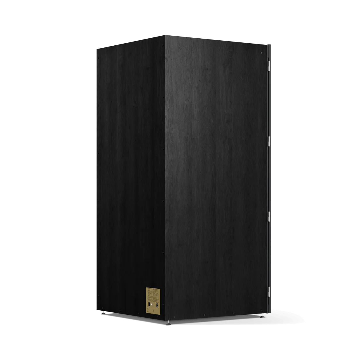 Side of Black Room Phone Booth, soundproof privacy pod with built-in desk. Kansas City Office Furniture