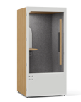 White Room Phone Booth, a soundproof privacy pod with a built-in desk. Kansas City Office Furniture