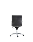 Vogue Conference Chair Mid-Back in Black PU - Kansas City Office Furniture